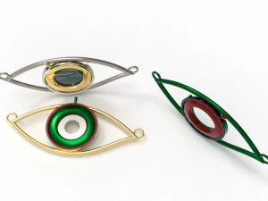 eye iris diaphragm pendant 3D Model