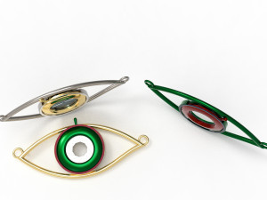 eye iris diaphragm pendant Modèle 3D