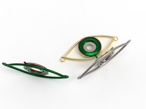 eye iris diaphragm pendant Modèle 3D