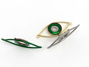 eye iris diaphragm pendant 3D Model