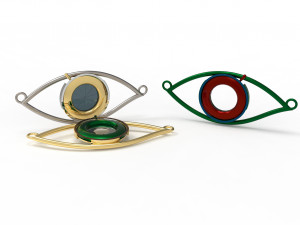 eye iris diaphragm pendant Modèle 3D