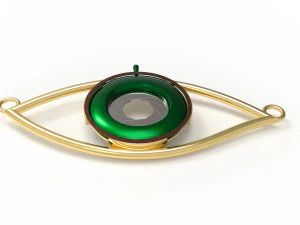 eye iris diaphragm pendant 3D Model