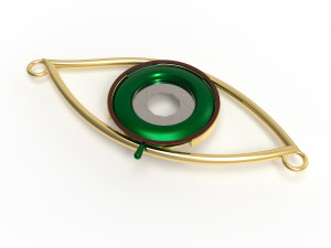 eye iris diaphragm pendant Modèle 3D