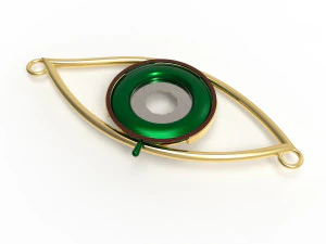 eye iris diaphragm pendant 3D Model