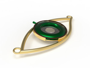 eye iris diaphragm pendant Modèle 3D