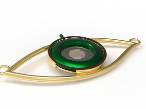 eye iris diaphragm pendant Modèle 3D