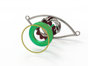 eye iris diaphragm pendant Modèle 3D