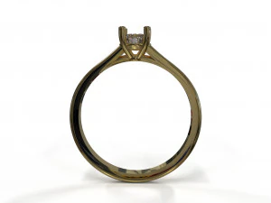 21ct diamond engagement ring 3D Model