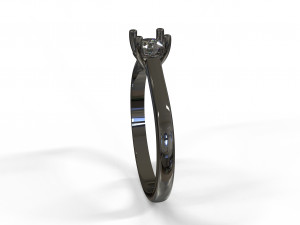 21ct diamond engagement ring Modelo 3D