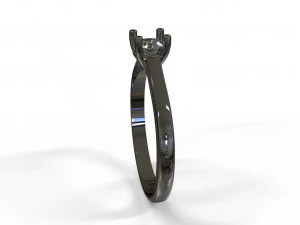 21ct diamond engagement ring 3D Model