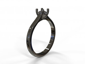21ct diamond engagement ring Modelo 3D