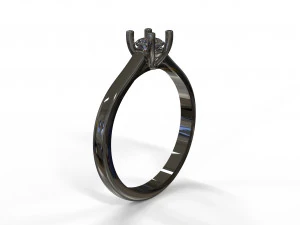 21ct diamond engagement ring 3D Model