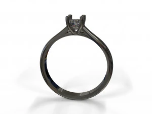 21ct diamond engagement ring 3D Model