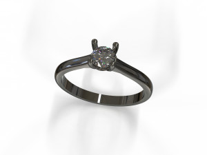 21ct diamond engagement ring Modelo 3D