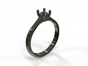 21ct diamond engagement ring Modelo 3D