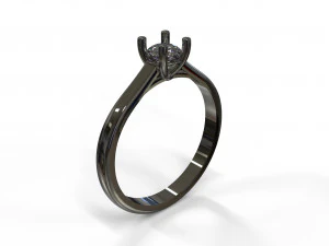 21ct diamond engagement ring 3D Model