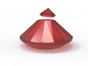 다이아몬드 항아리 3D 모델