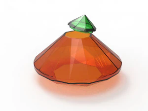 다이아몬드 항아리 3D 모델