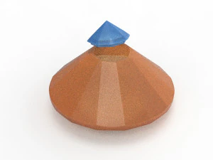 다이아몬드 항아리 3D 모델