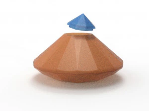 다이아몬드 항아리 3D 모델