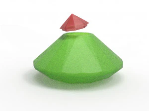 다이아몬드 항아리 3D 모델