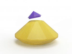 다이아몬드 항아리 3D 모델