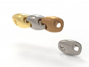 овальний ланцюжок 3D Модель