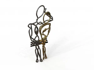 staring lovers pair able pendant 3D Model
