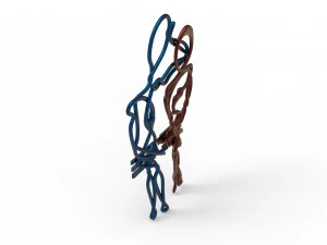 staring lovers pair able pendant 3D Model