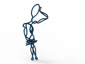 staring lovers pair able pendant Modelo 3D