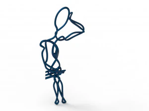 staring lovers pair able pendant 3D Model