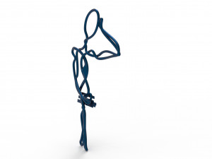 staring lovers pair able pendant Modelo 3D