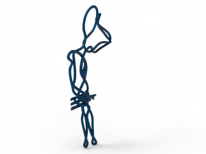 staring lovers pair able pendant Modelo 3D