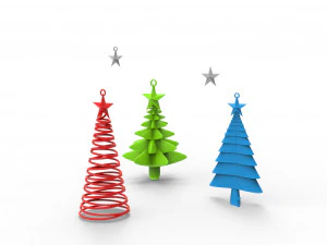 christmas trees 3D Model
