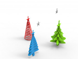 christmas trees 3D Model