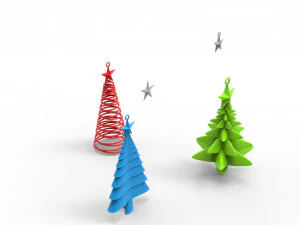 christmas trees 3D Model