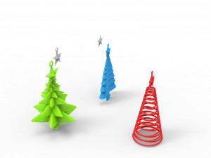 christmas trees 3D Model