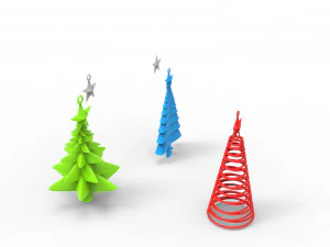 christmas trees 3D Model