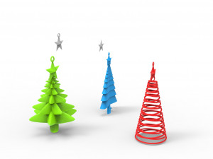christmas trees 3D Model