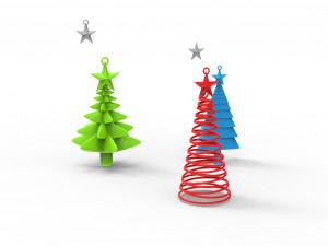 christmas trees 3D Model