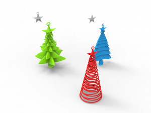 christmas trees 3D Model