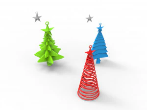 christmas trees 3D Model