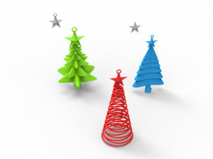 christmas trees 3D Model