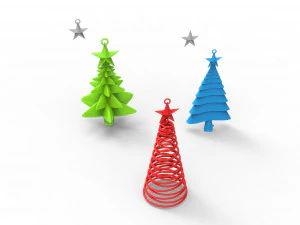 christmas trees 3D Model