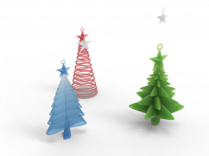 christmas trees 3D Model