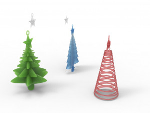 christmas trees 3D Model