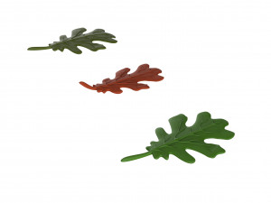 oak leaf Modelo 3D