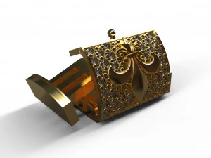 bracelet lock 1610 mm 3D Model