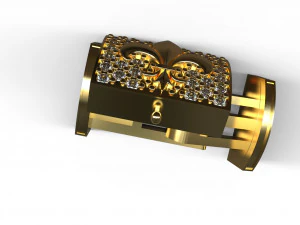 bracelet lock 1610 mm 3D Model