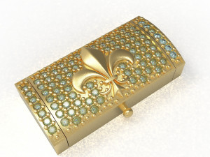bracelet clasp lock12mm x 24mm 3D Model
